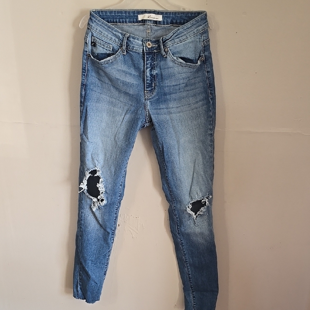 KanCan Blue Skinny Distressed Jeans